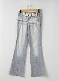 Jeans bootcut stretch taille basse bleu TEDDY SMITH femme