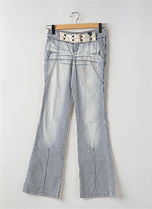 Jeans bootcut stretch taille basse bleu TEDDY SMITH femme