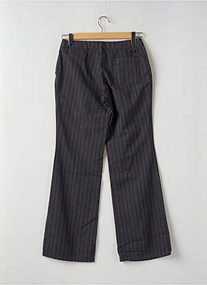 Pantalon large fermeture zippée sous rabat boutonné taille basse gris TEDDY SMITH femme