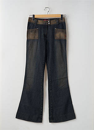 Jean coupe flare stretch taille basse bleu TEDDY SMITH femme