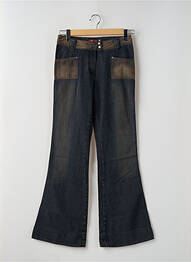 Jean coupe flare stretch taille basse bleu TEDDY SMITH femme