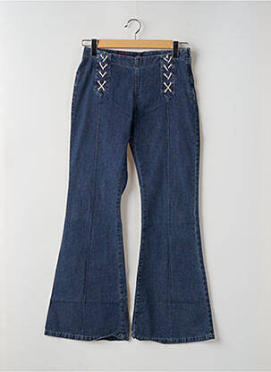 Jean coupe flare stretch taille haute bleu TEDDY SMITH femme