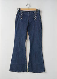 Jean coupe flare taille haute taille haute bleu TEDDY SMITH femme