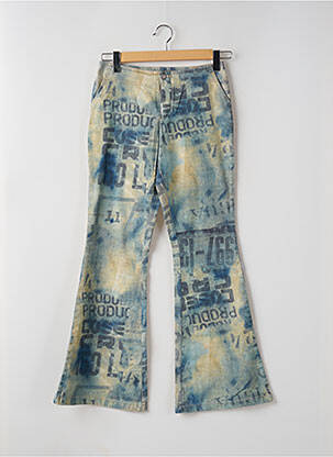 Jean coupe flare stretch taille basse bleu TEDDY SMITH femme