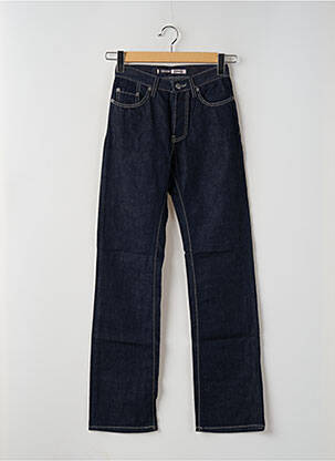 Jeans coupe droite taille haute taille haute bleu TEDDY SMITH femme