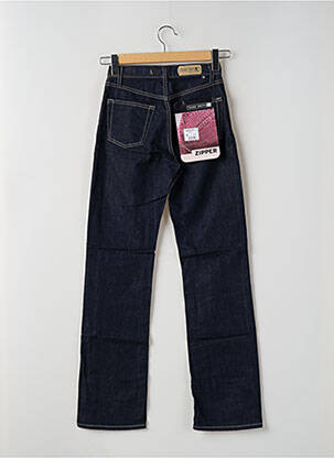 Jeans coupe droite taille haute taille haute bleu TEDDY SMITH femme