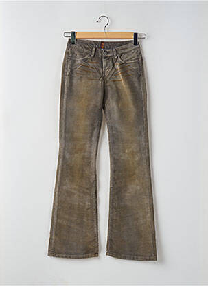 Pantalon flare stretch taille basse gris TEDDY SMITH femme