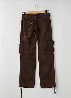 Pantalon cargo coupe droite taille basse marron TEDDY SMITH homme