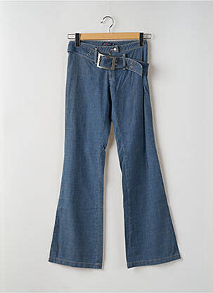 Jean coupe flare stretch taille haute bleu TEDDY SMITH femme