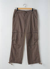 Pantalon cargo marron TEDDY SMITH pour femme seconde vue