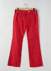 Pantalon droit rouge TEDDY SMITH pour femme seconde vue