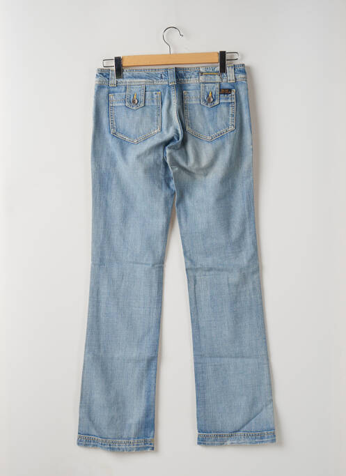 Jeans coupe droite stretch taille basse bleu TEDDY SMITH femme