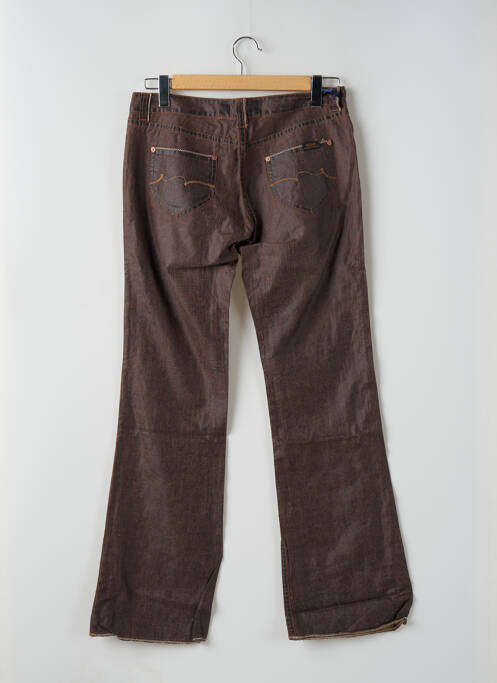 Pantalon droit marron TEDDY SMITH pour femme
