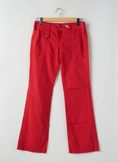 Pantalon droit rouge TEDDY SMITH pour femme