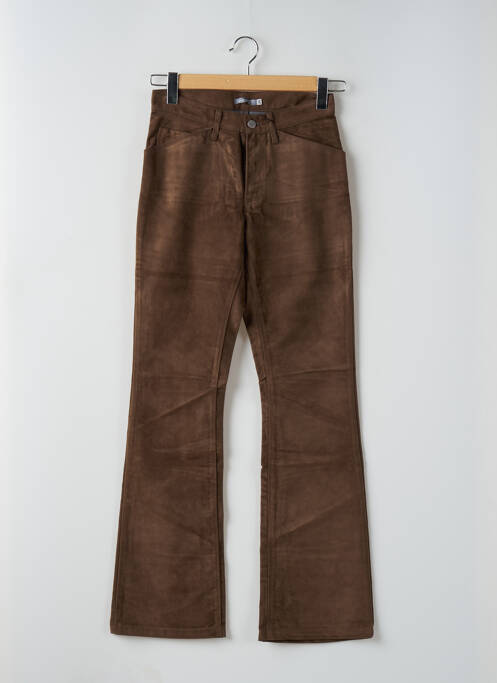 Pantalon flare marron TEDDY SMITH pour femme