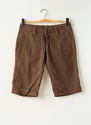 Bermuda taille basse taille basse marron FREEMAN T.PORTER femme