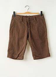 Bermuda slim taille basse marron FREEMAN T.PORTER femme