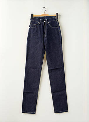 Jeans coupe slim tissage brut taille haute bleu CIMARRON femme