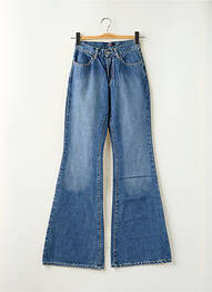 Jean coupe flare stretch taille normale bleu TEDDY SMITH femme