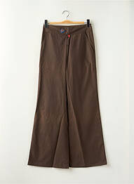 Pantalon flare taille basse taille basse marron BE YOU K femme