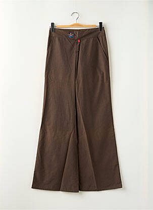 Pantalon flare taille basse taille basse marron BE YOU K femme