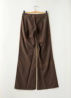 Pantalon flare taille basse taille basse marron BE YOU K femme