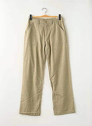 Pantalon droit coupe droite taille ajustable vert TEDDY SMITH garcon