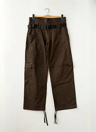Pantalon cargo coupe droite taille normale marron TORN femme