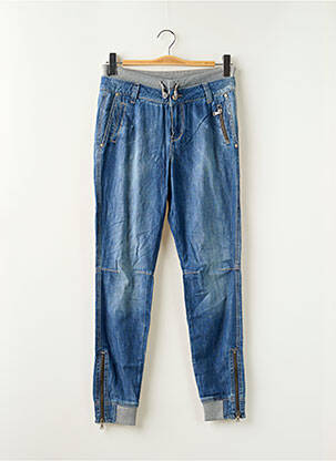 Jeans coupe slim stretch taille normale bleu TEDDY SMITH femme