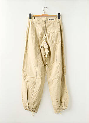 Pantalon droit tissage popeline taille normale beige SCHOOL RAG femme