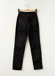 Pantalon slim tissage velours noir TEDDY SMITH fille