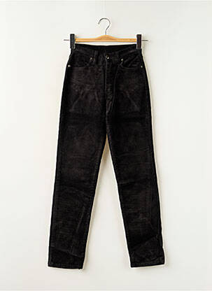 Pantalon slim tissage velours noir TEDDY SMITH fille