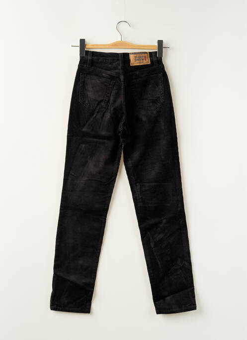 Pantalon slim tissage velours noir TEDDY SMITH fille