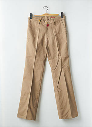 Pantalon chino tissage popeline taille normale beige BE YOU K femme