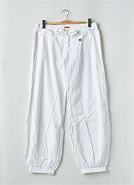 Pantalon droit tissage popeline taille normale blanc BE YOU K femme