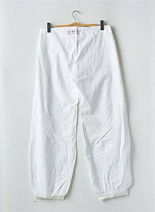 Pantalon droit tissage popeline taille normale blanc BE YOU K femme
