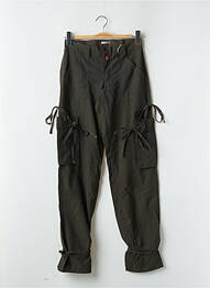 Pantalon cargo tissage popeline taille normale vert BE YOU K femme