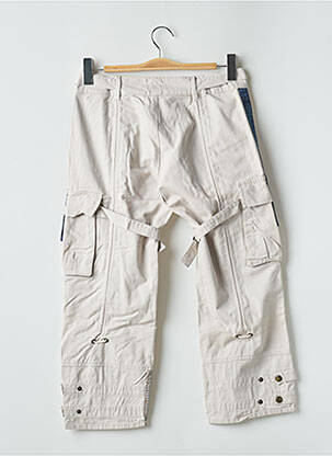 Pantalon cargo tissage popeline taille basse beige BE YOU K femme