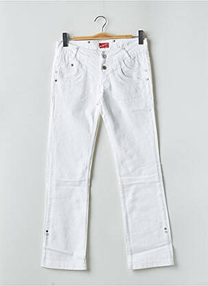 Pantalon slim taille basse taille basse blanc BLEND SHE femme