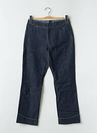Jeans coupe slim tissage brut taille haute bleu CASAGRANDE femme