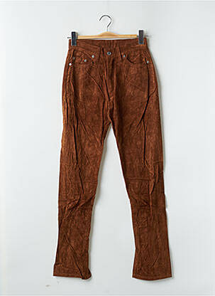 Pantalon slim poches taille haute marron CASAGRANDE femme