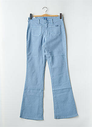 Pantalon flare stretch taille haute bleu CIMARRON femme
