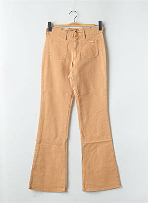 Pantalon flare stretch taille haute orange CIMARRON femme