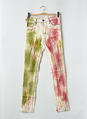 Jeans coupe slim beige CHEAP MONDAY pour femme