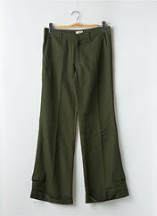 Pantalon flare vert BE YOU K pour femme seconde vue