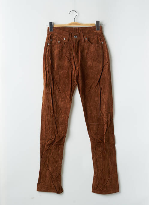 Pantalon slim marron CASAGRANDE pour femme