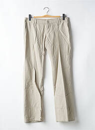 Pantalon droit tissage crêpe taille normale beige FREEMAN T.PORTER femme