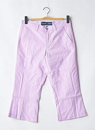 Pantacourt coupe droite taille haute violet FREEMAN T.PORTER femme