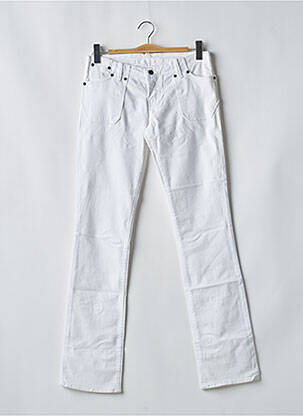 Jeans coupe droite taille basse taille basse blanc KAPORAL femme