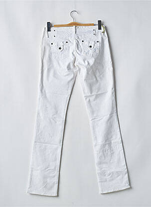 Jeans coupe droite taille basse taille basse blanc KAPORAL femme